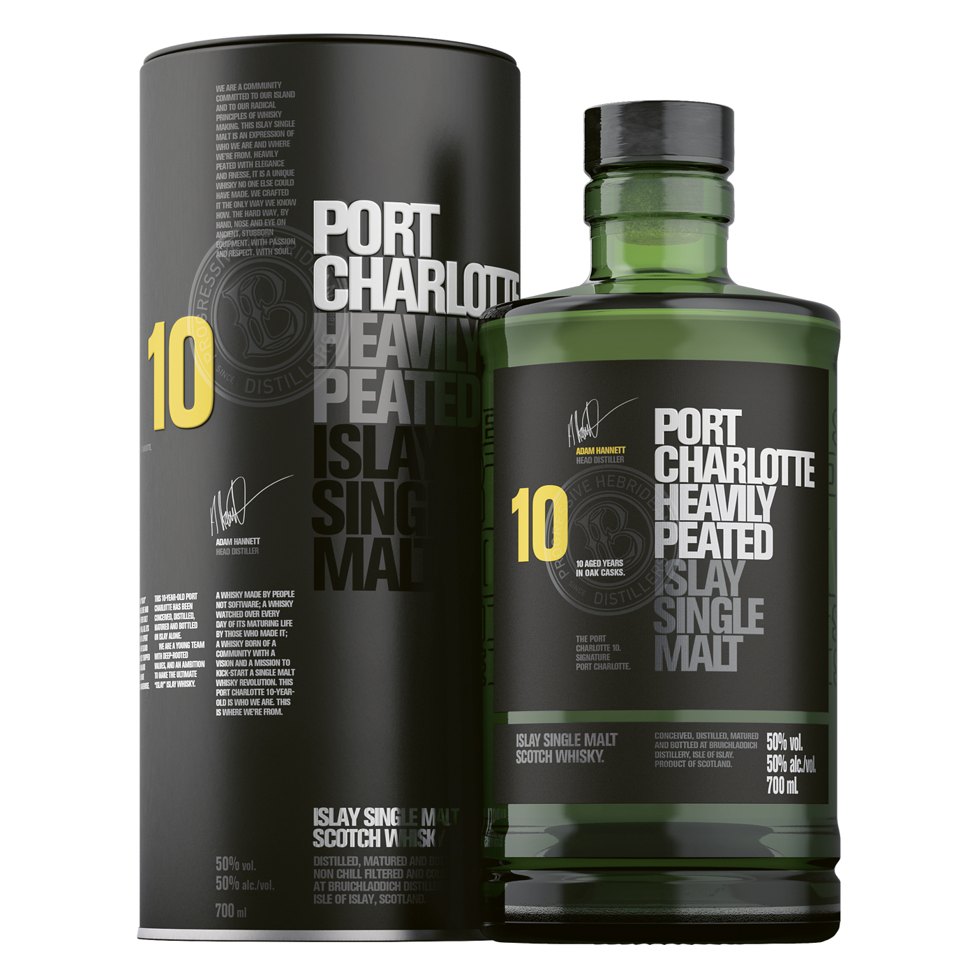 Bruichladdich Port Charlotte Scottish Barley 10 years Whisky 50% Vol.