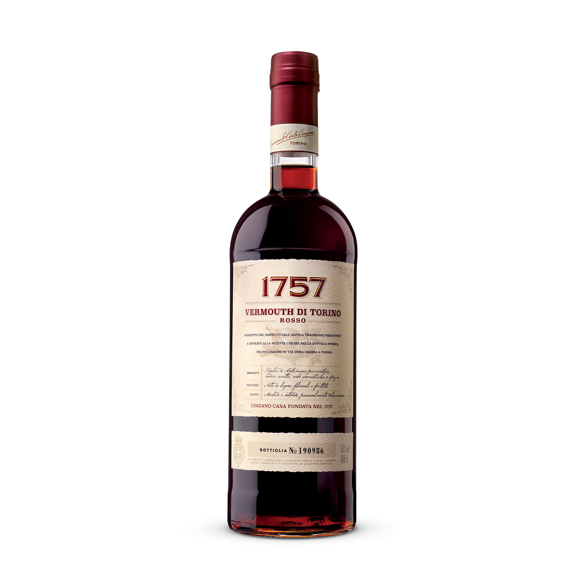 Cinzano 1757 Rosso Vermouth di Torino 16% Vol.