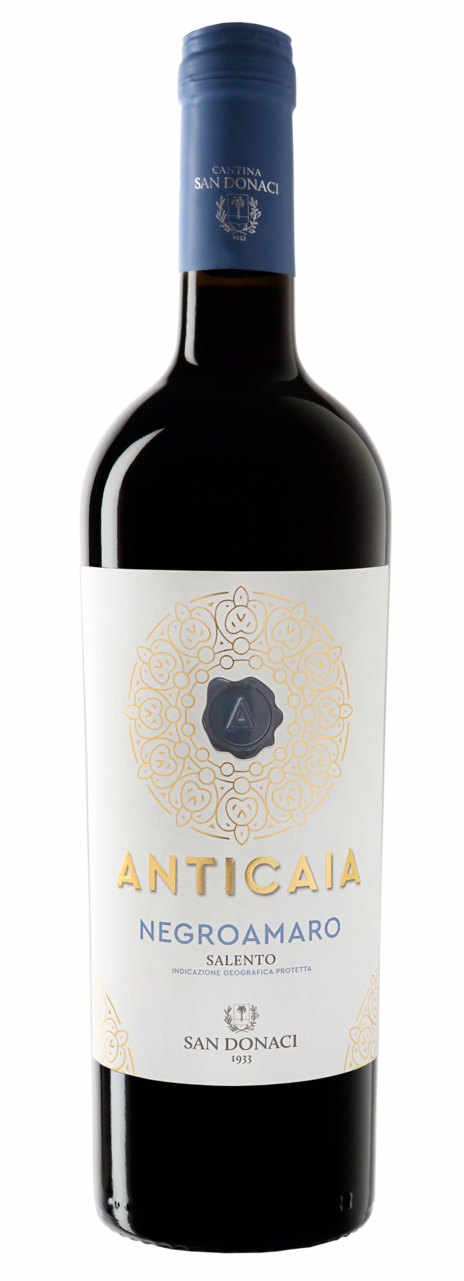 Anticaia Negroamaro del Salento IGP, San Donaci, Apulien Anticaia Negroamaro del Salento IGP, San Donaci, Apulien