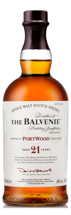 Balvenie 21 years Portwood Single Malt Scotch Whisky in GP 40% Vol.