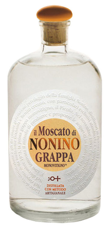 Nonino Grappa il Moscato Monovitigno 41% Vol. klares Destillat, einzeln in GP