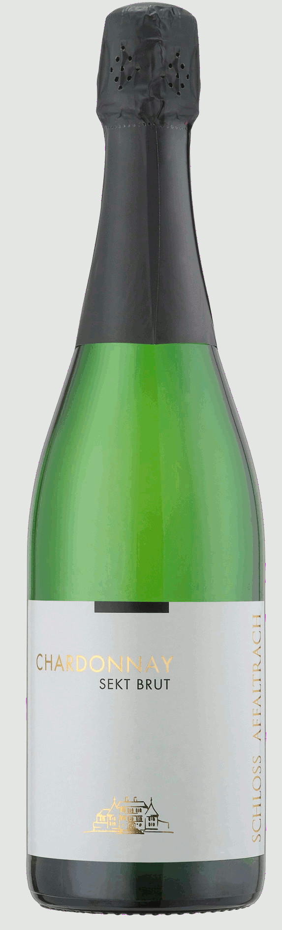 Affaltrach Baumann Sekt Chardonnay Brut mit Naturkork, Klarglas