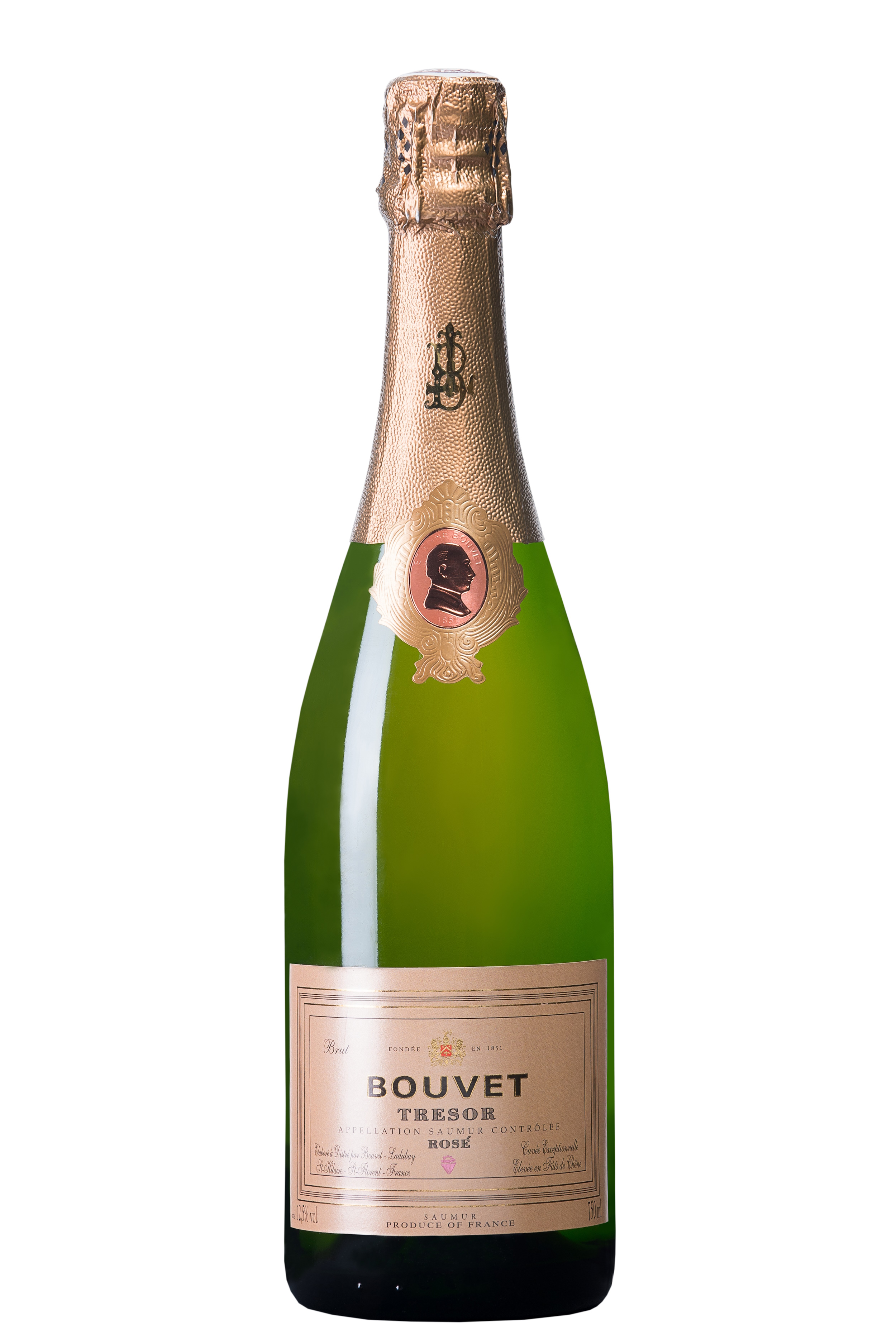 Bouvet Tresor Rose AOP Saumur Brut, Methode Traditionnelle