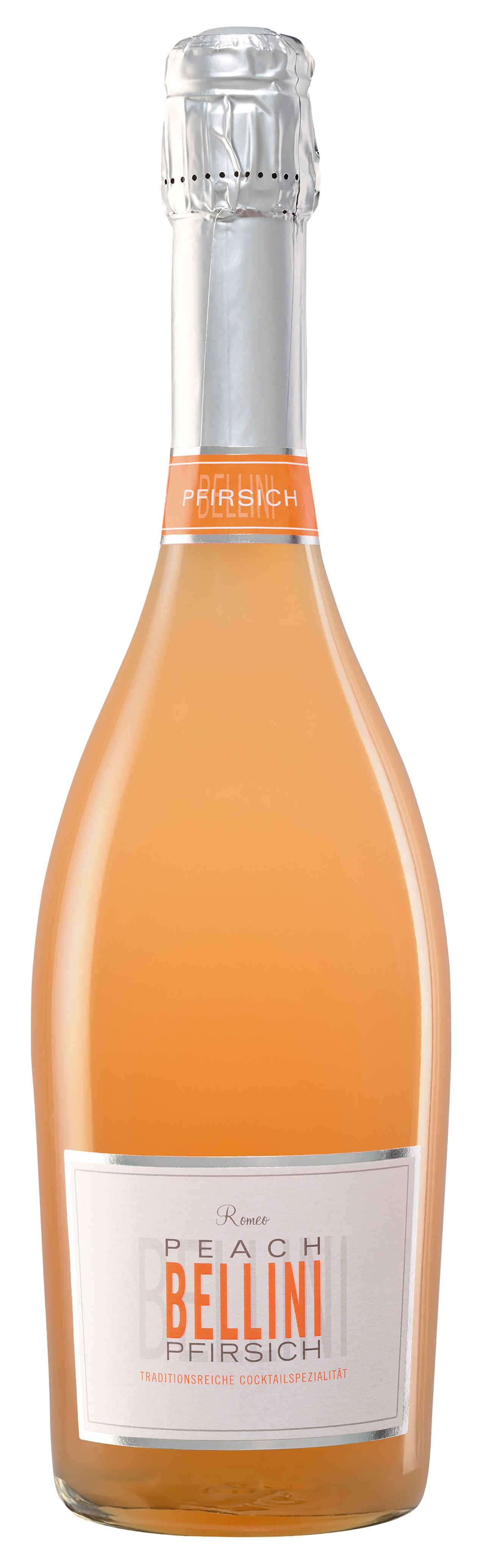 Romeo Bellini Pfirsich mit italienischem Frizzante und natürlichem Pfirsichmark 5,9%Vol.