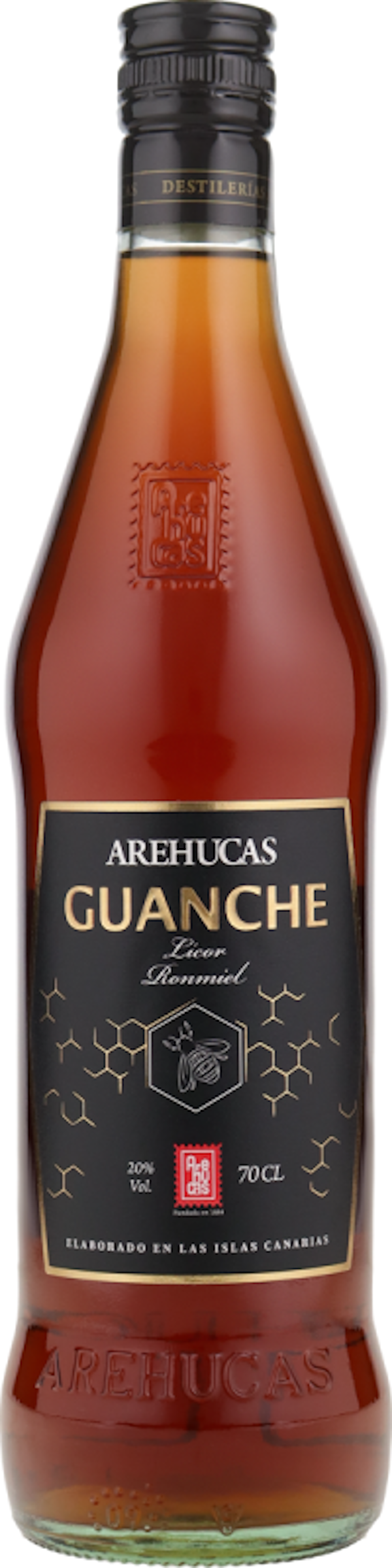 Arehucas Ron Miel 20% Honig Rum, Kanarische Insel