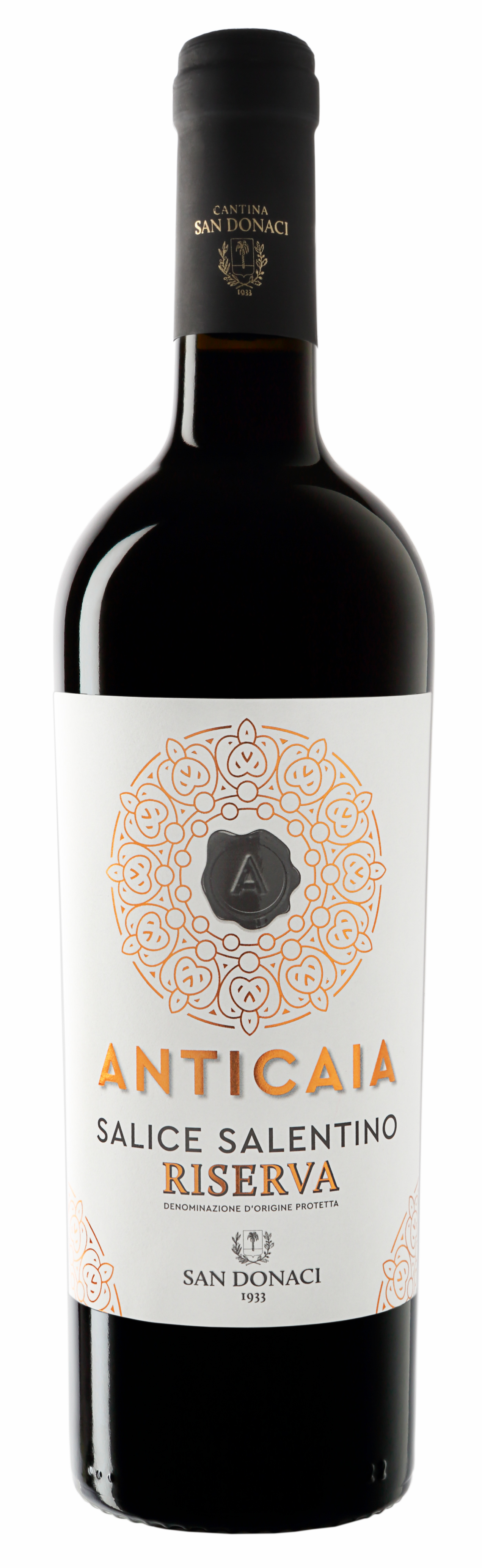 Anticaia Salice Salentino Riserva DOP Rosso, San Donaci, Apulien Anticaia Salice Salentino Riserva DOP Rosso, San Donaci, Apulien
