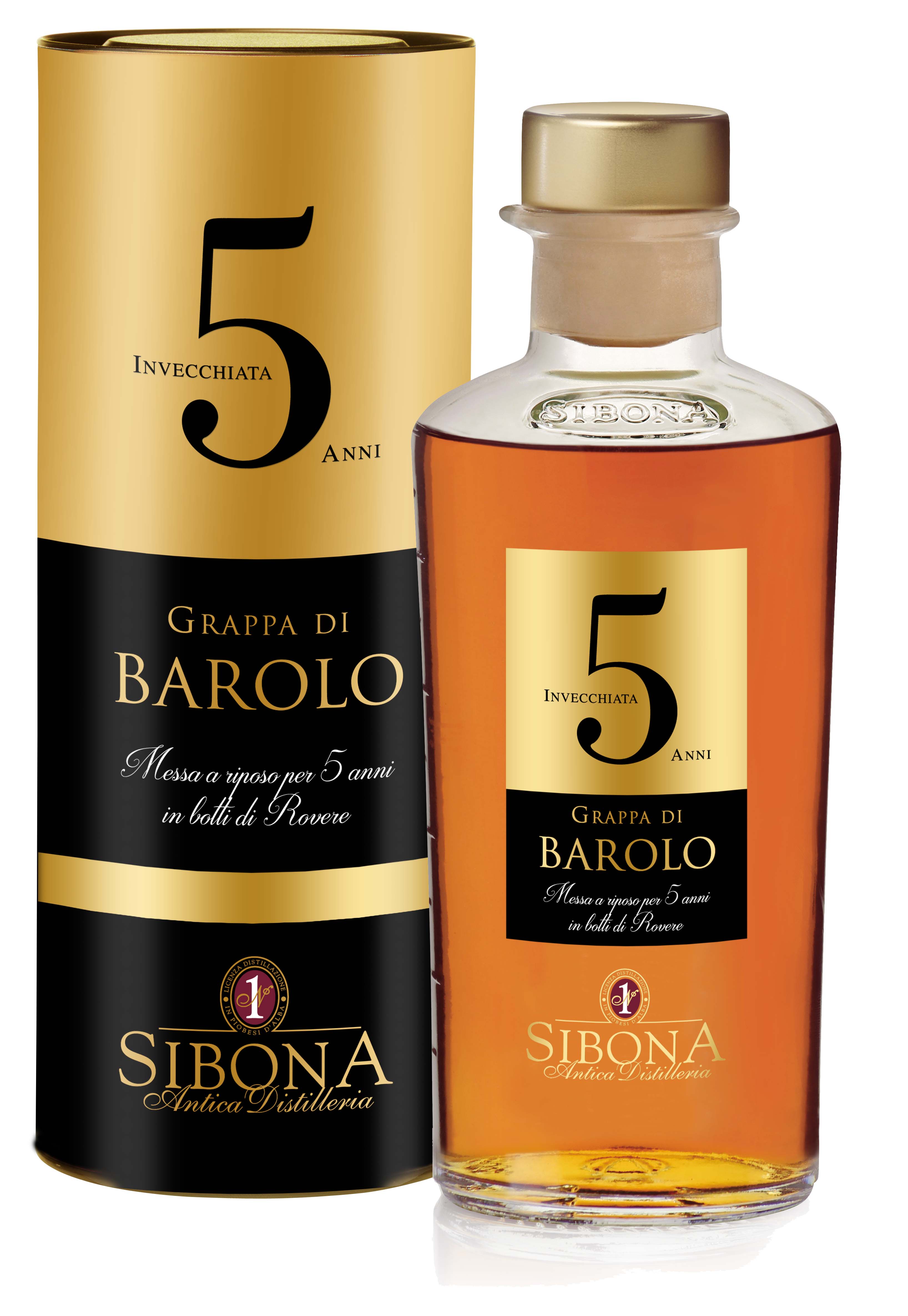 Sibona Grappa di Barolo  Invecchiata 5 Anni 40% Vol.