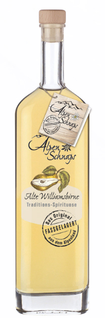 Alpenschnaps Alte Williamsbirne Fasslagerung 41,8% Vol.