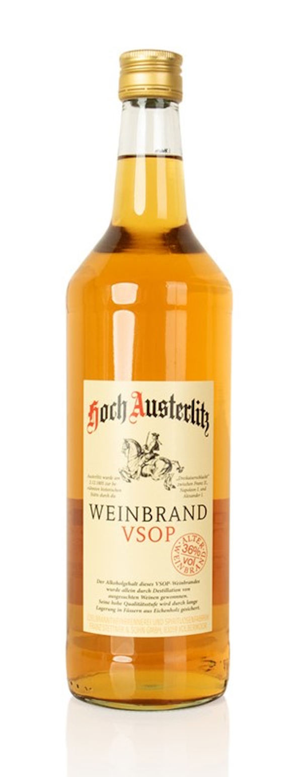 Alter Weinbrand VSOP Hochausterlitz 36% Vol.