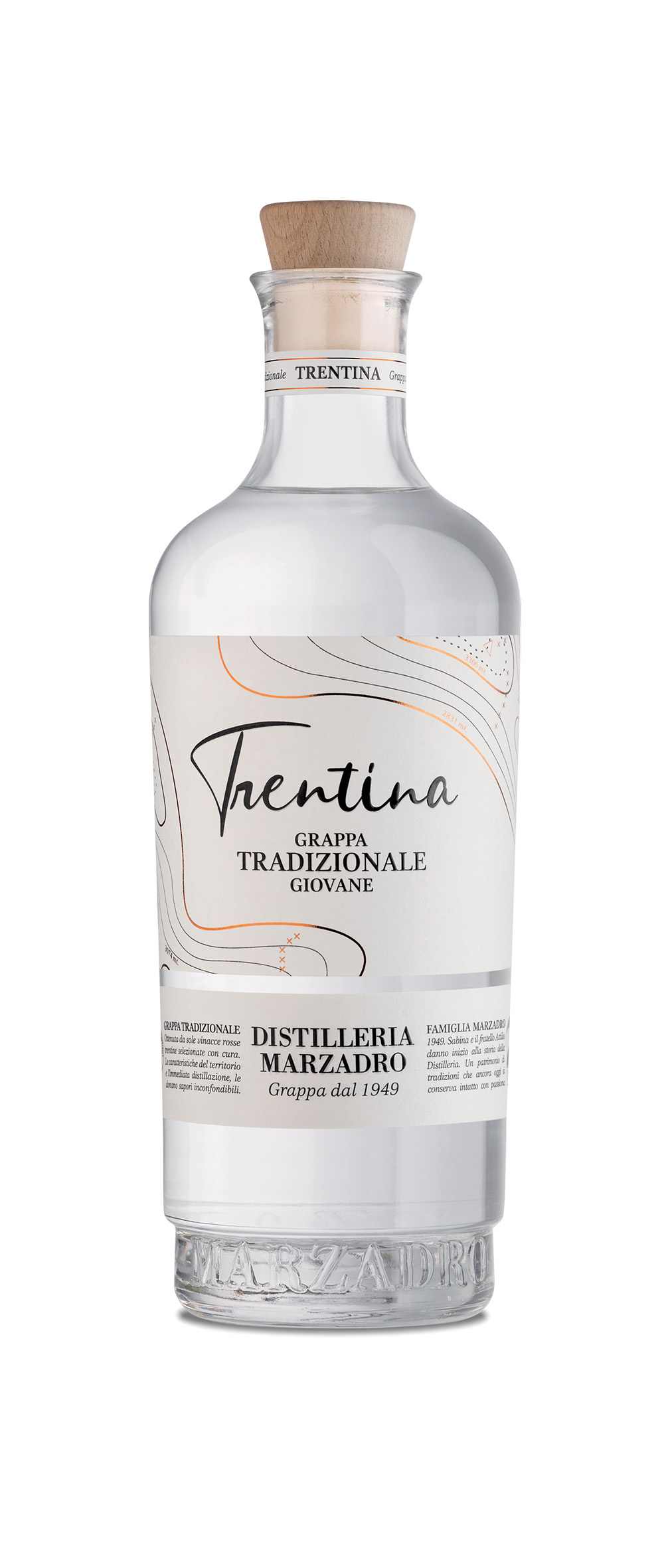 Marzadro La Trentina Tradizionale Grappa 41% Marzadro La Trentina Tradizionale Grappa 41%
