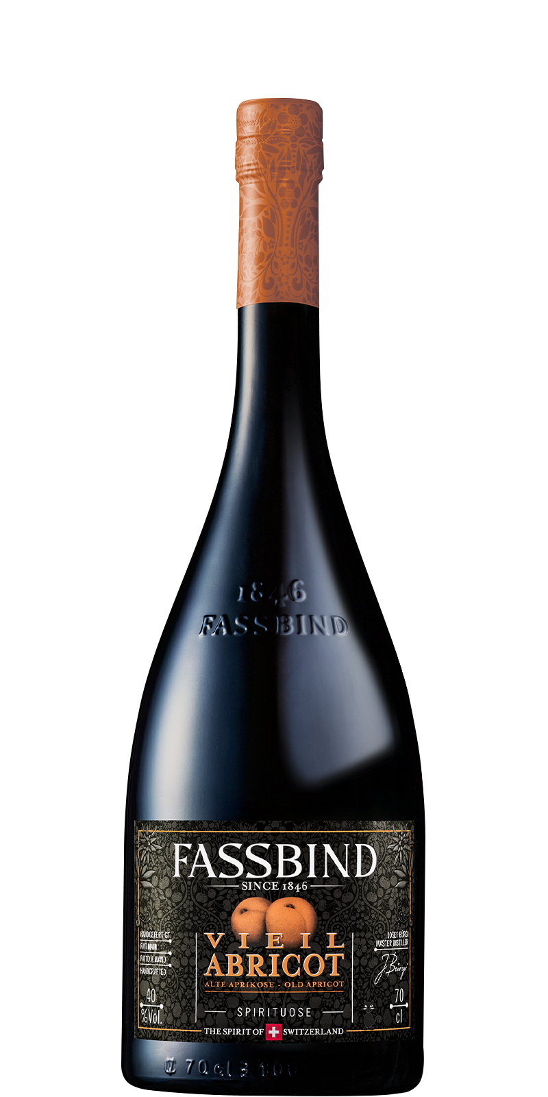 Fassbind Vieille Abricot Les Vieilles Barriques, Schweiz 40% Vol.