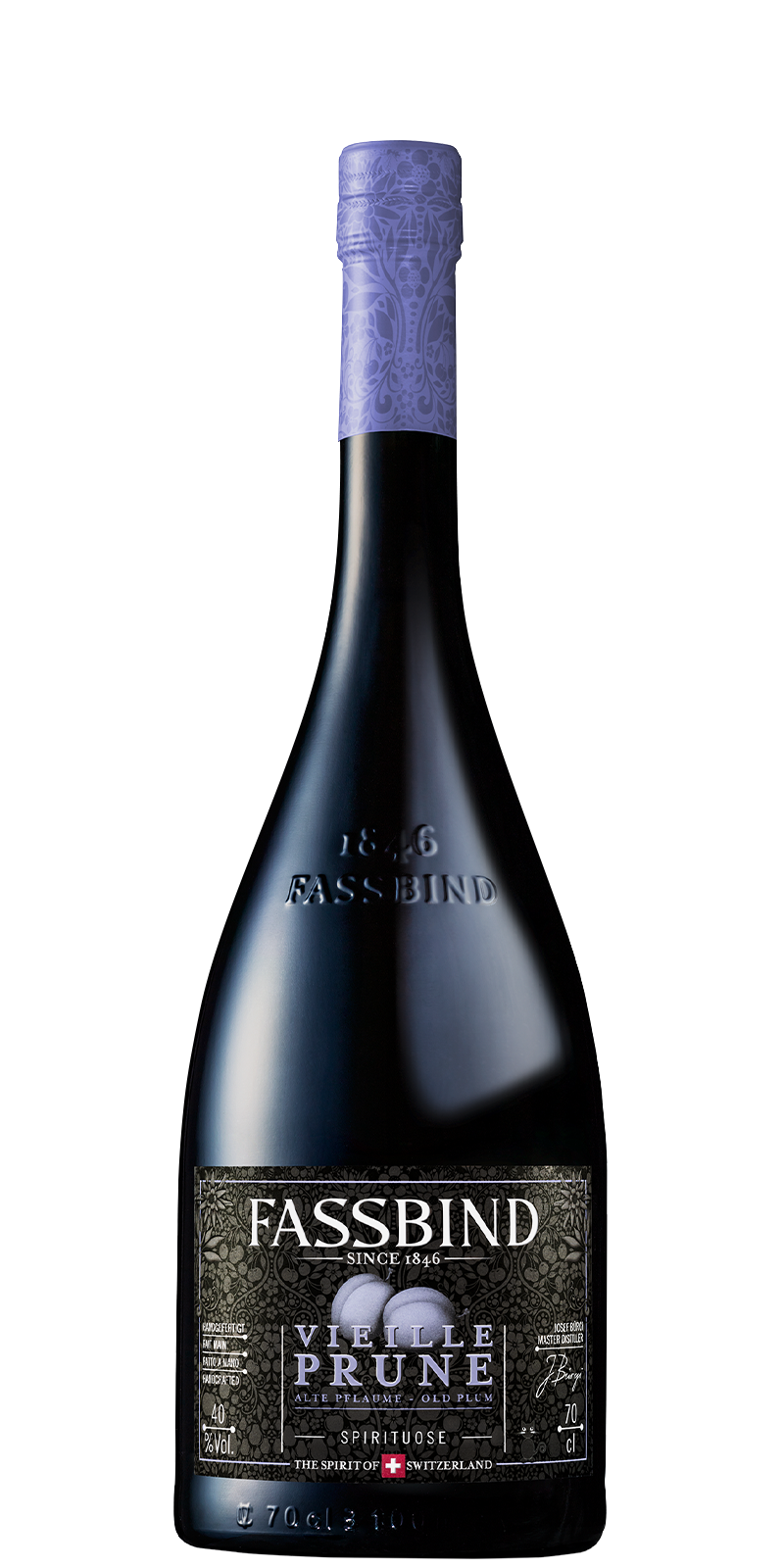 Fassbind Vieille Prune Les Vieilles Barriques, Schweiz 40% Fassbind Vieille Prune Les Vieilles Barriques, Schweiz 40%