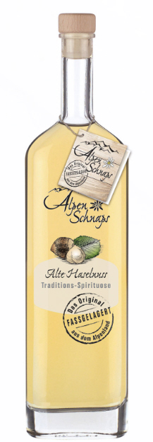 Alpenschnaps Alte Haselnuss  Fasslagerung 41,8% Vol.