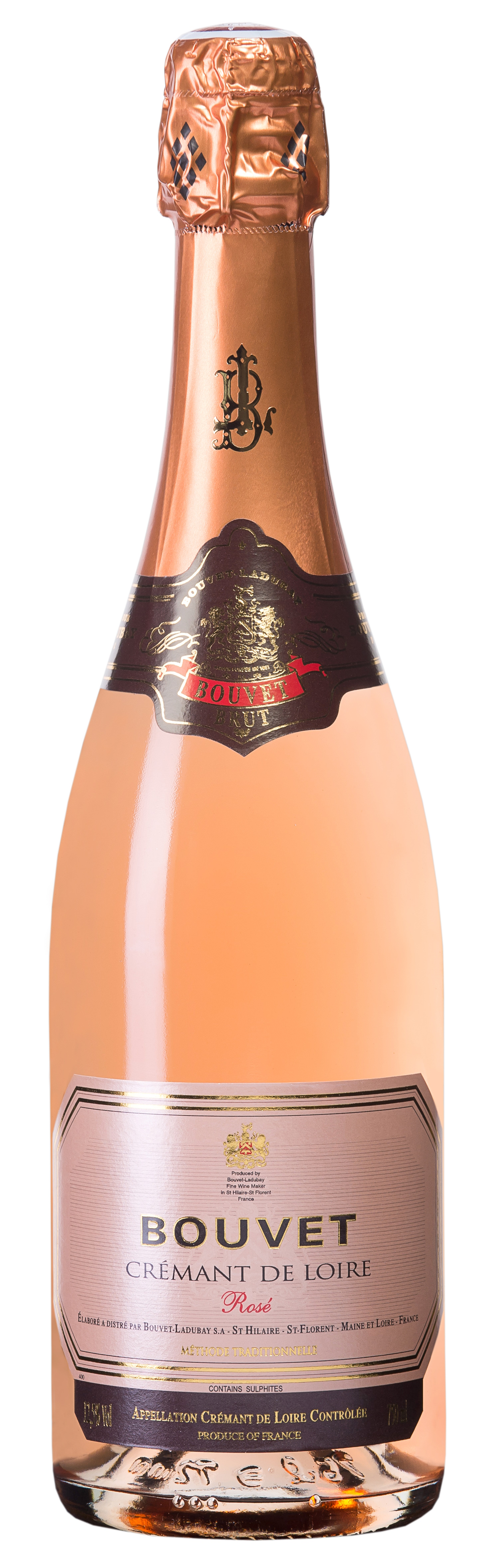 Bouvet Cremant de Loire ROSE Brut Excellence, AOP Loire, Methode Traditionelle