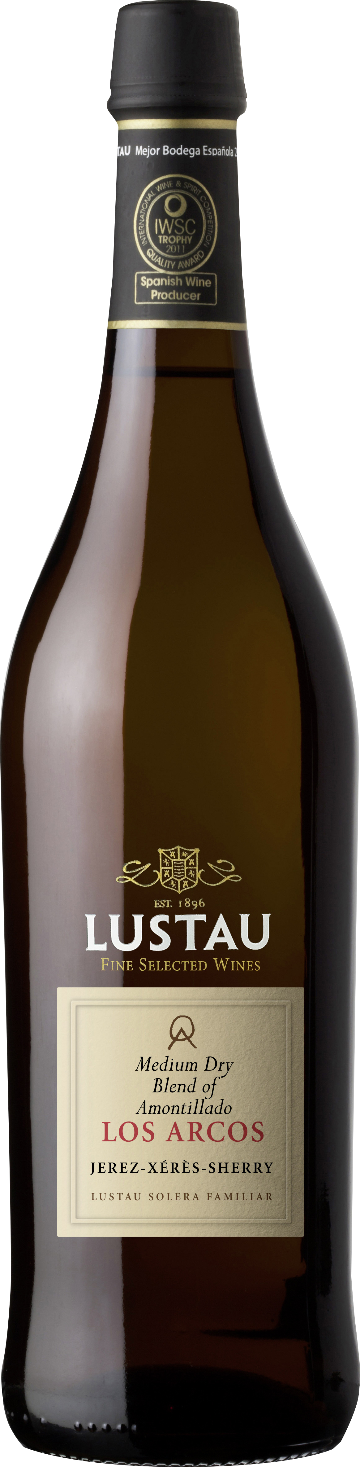 Lustau Medium Dry Amontillado Los Arcos, Solera Reserva Sherry 18,5%