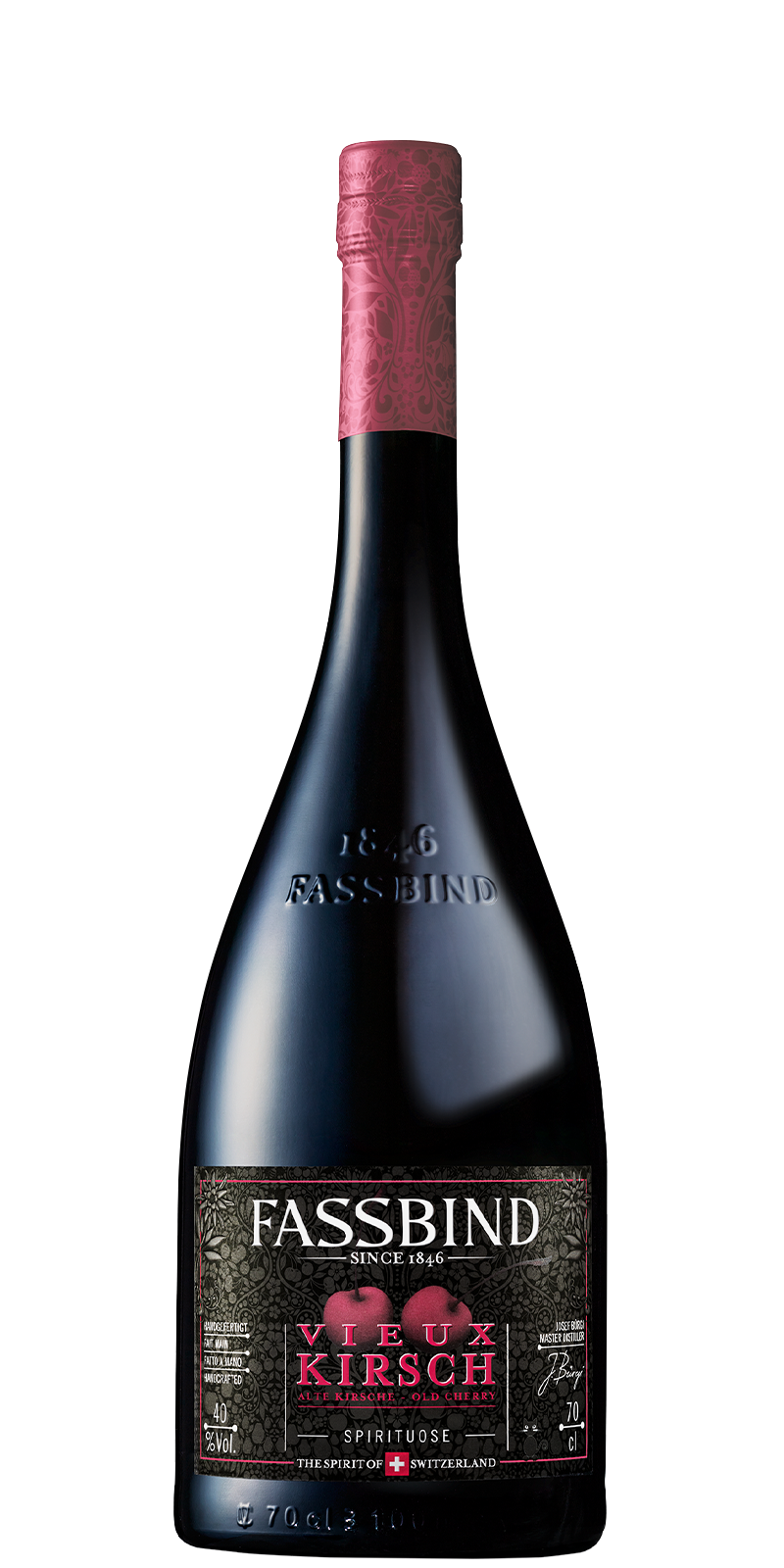 Fassbind Vieux Kirsch Les Vieilles Barriques, Schweiz 40% Fassbind Vieux Kirsch Les Vieilles Barriques, Schweiz 40%