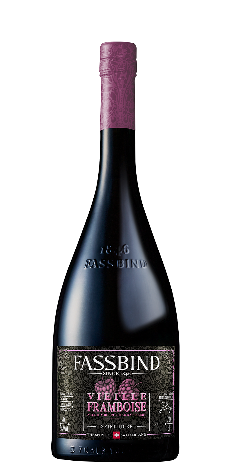 Fassbind Vieille Framboise  Les Vieilles Barriques, Schweiz 40% 